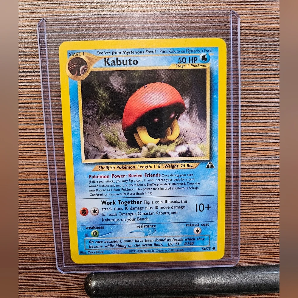 Pokemon Kabuto 56/75 Neo Discovery Trading Card